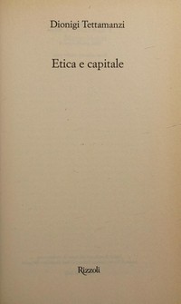 Etica e capitale /