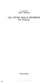 Gli studi sulla povertà in Italia /