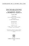 Dichiarazione "Dominus Iesus" (6 agosto 2000) /