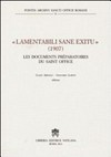 "Lamentabili sane exitu" (1907) : les documents préparatoires du Saint Office /