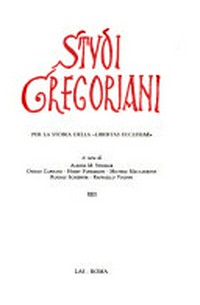 Studi gregoriani.