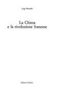 La Chiesa e la rivoluzione francese /