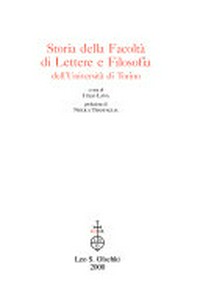 Storia della facoltà di lettere e filosofia dell'Università di Torino /
