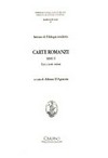 Carte romanze : serie II : testi e studi italiani /