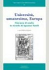 Università, umanesimo, Europa : giornata di studio in ricordo di Agostino Sottili (Pavia 18 novembre 2005) /