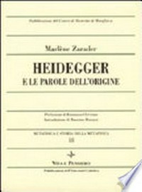 Heidegger e le parole dell'origine /