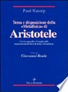 Tema e disposizione della "Metafisica" di Aristotele /