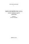 Don Giuseppe De Luca : uomo cristiano e prete (1898-1962) /