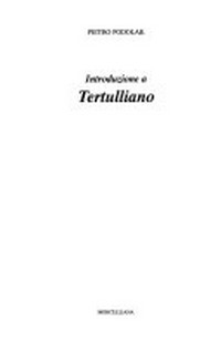 Introduzione a Tertulliano /