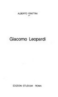 Giacomo Leopardi /