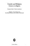 Gender and religion : European studies = Genre et religion : études européennes /