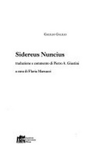 Sidereus Nuncius /