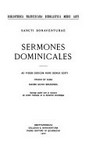 Sancti Bonaventurae Sermones dominicales /