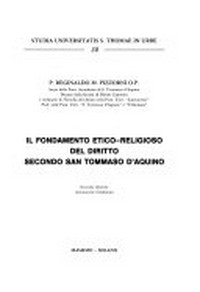 Il fondamento etico-religioso del diritto secondo san Tommaso d'Aquino /