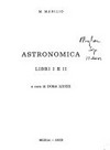 Astronomica : libri I e II /