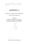 Hesperìa : studi sulla grecità di occidente /