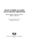 Oratio funebris in laudem sancti Iohannis Chrysostomi : epitaffio attribuito a Martirio di Antiochia (BHG 871, CPG 6517) /
