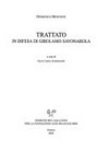 Trattato in difesa di Girolamo Savonarola /