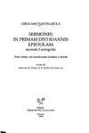 Sermones in primam divi Ioannis epistolam /