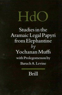 Studies in the Aramaic legal papyri from Elephantine /