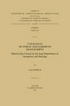 Catalogue of Syriac and Garshuni Manuscripts : manuscripts owned by the Iraqi Department of Antiquities and Heritage /