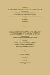 Catalogue of Coptic and Arabic manuscripts in Dayr al-Suryān /