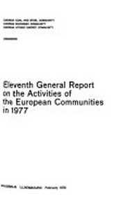 Undicesima relazione generale sull'attività delle Comunità nel 1977 /