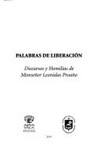Palabras de liberación : discursos y homilías de Monseñor Leonidas Proaño [1985-1987] /