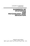 Elements of statistics for psychology and education /