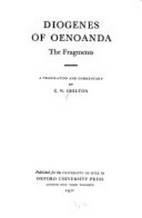 Diogenes of Oenoanda : the fragments /
