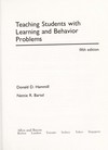 Teaching students with learning and behavior problems /