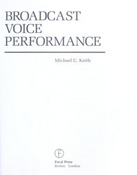 Broadcast voice performance /