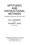Aptitudes and instructional methods : a handbook for research on interactions /