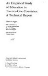 An empirical study of education in twenty-one countries : a technical report /