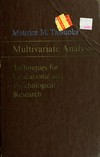 Multivariate analysis : techniques for educational and psychological research /