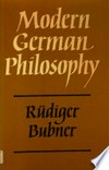 Modern German philosophy /