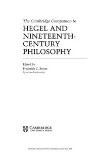 The Cambridge companion to Hegel and nineteenth-century philosophy /