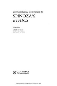 The Cambridge companion to Spinoza's Ethics /