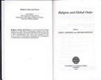 Religion and global order /