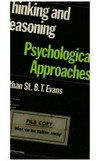 Thinking and reasoning : psychological approaches /