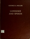 Language and speech /
