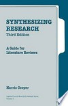 Synthesizing research : a guide for literature reviews /