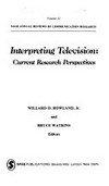Interpreting television : current research perspectives /