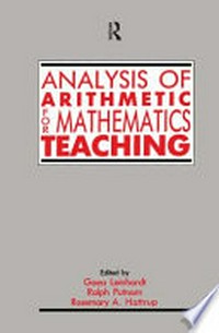 Analysis of arithmetic for mathematics teaching /