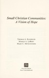 Small Christian communities : a vision of hope /