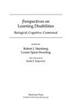 Perspectives on learning disabilities : biological, cognitive, contextual /