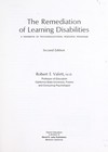 The remediation of learning disabilities : a handbook of psychoeducational resource programs /