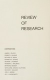 Review of research in education /