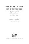 Herméneutique et ontologie : mélanges en hommage à Pierre Aubenque /