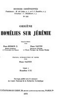 Homélies sur Jérémie /